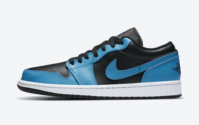 Air Jordan 1 Low Laser Blue Black Shoes